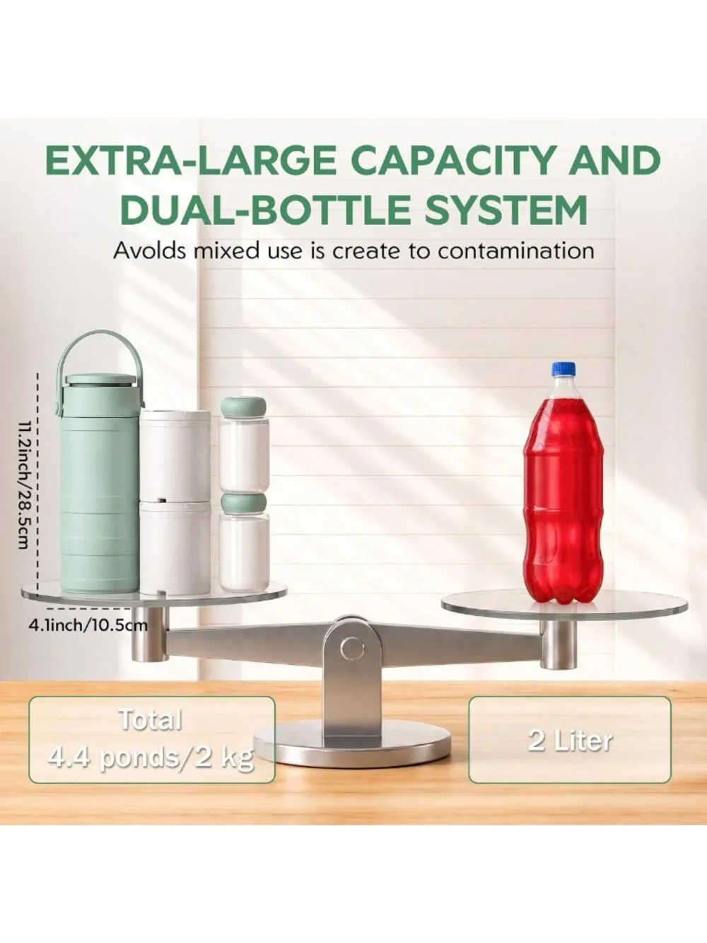 Portable Breast Milk Cooler with 24H Cooling, Digital Temp Display & 2 BPA-Free